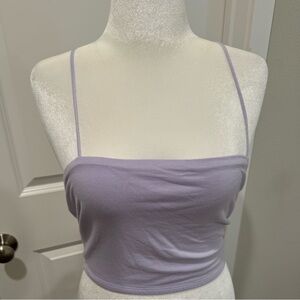 Lavender Spaghetti Strap Crop Top
